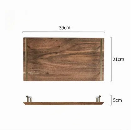 Plateaux apéritif en bois 39cm – art de la table réception raffinée