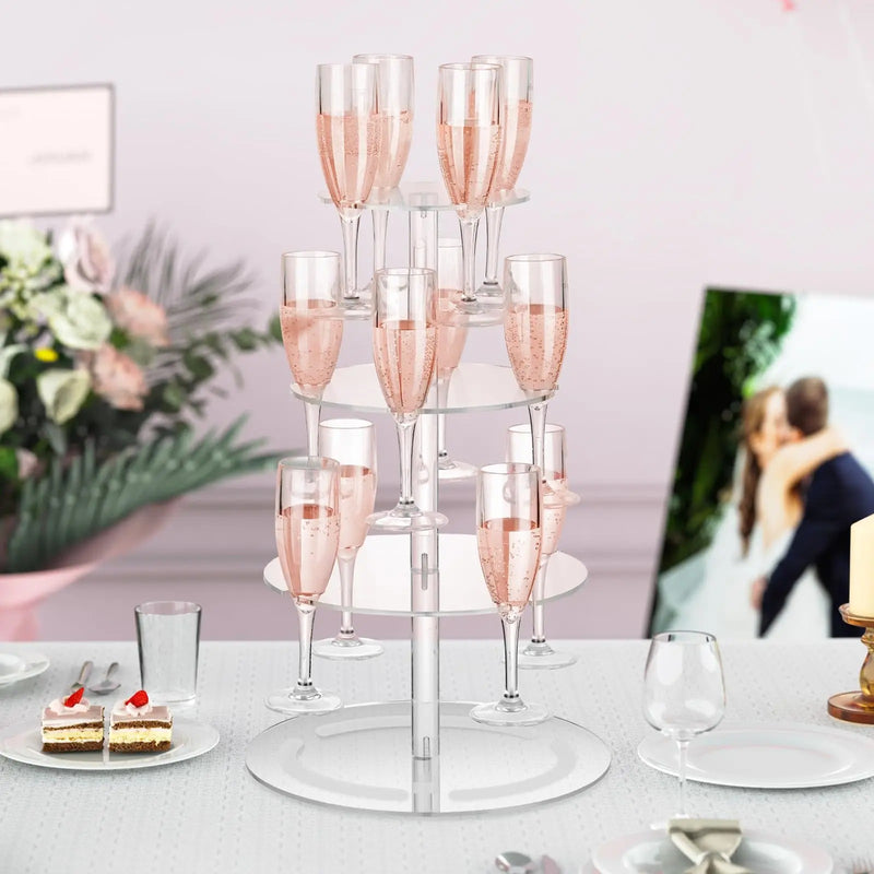 Présentoir flute champagne – art de la table réception raffinée