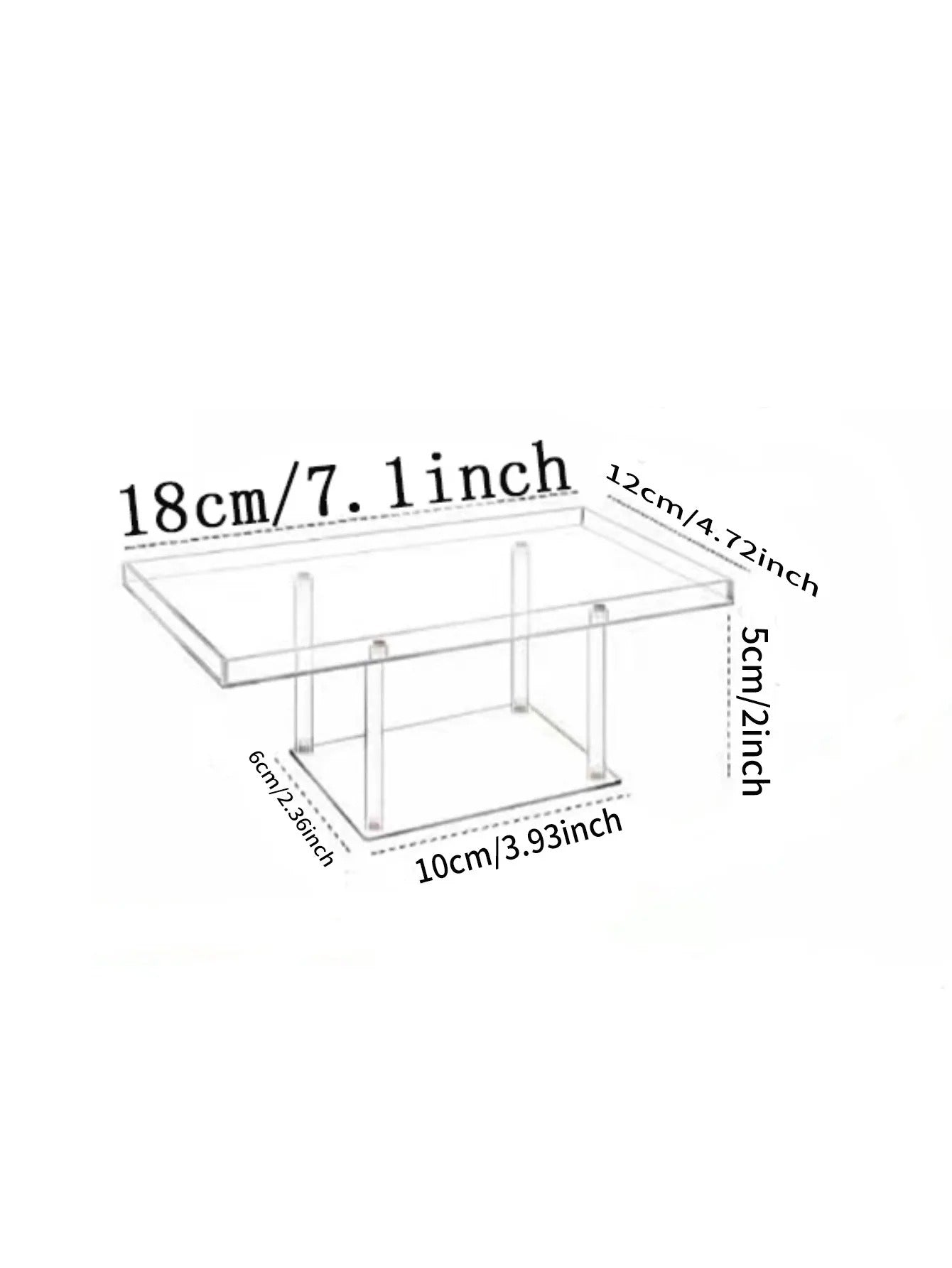 Presentoir buffet acrylique