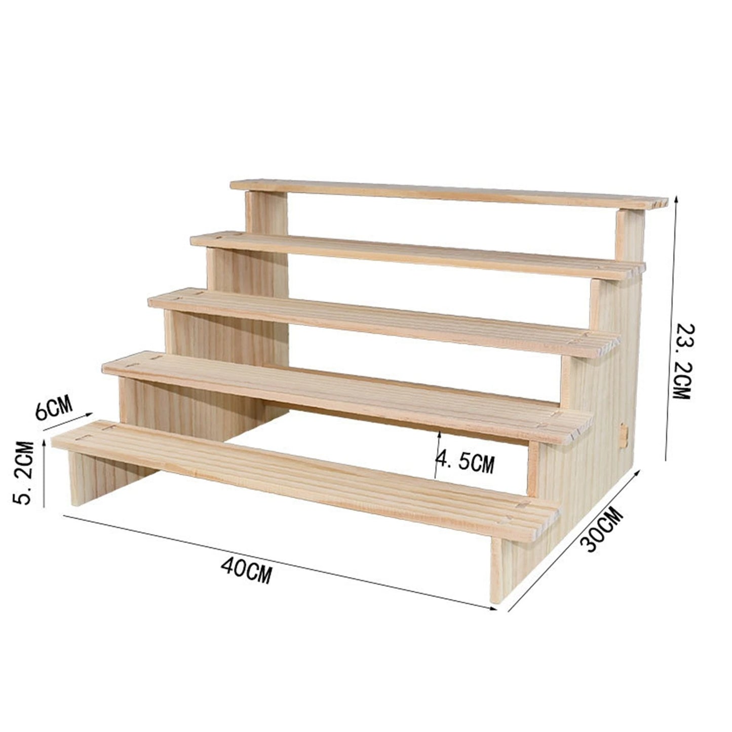 Présentoir cupcake en bois clair