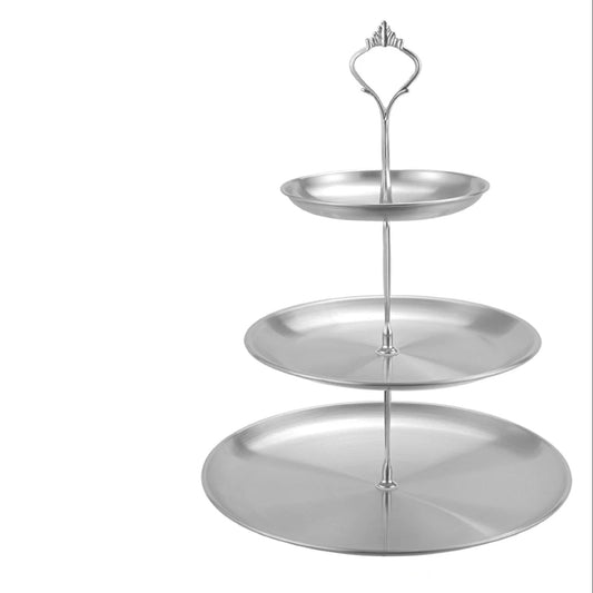 Présentoir cupcake argenté