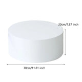 Présentoir acrylique buffet rond blanc 30cm – accessoire buffet traiteur événement