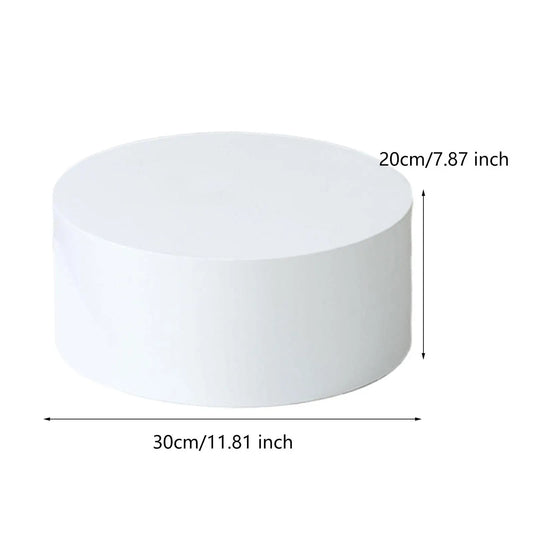 Présentoir acrylique buffet rond blanc 30cm