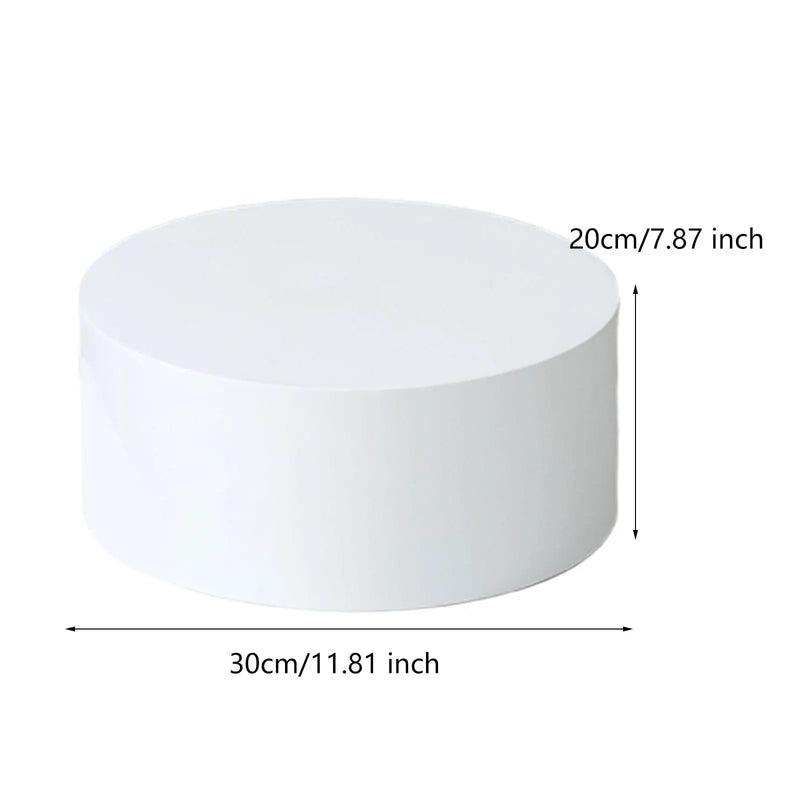 Présentoir acrylique buffet rond blanc 30cm – accessoire buffet traiteur événement
