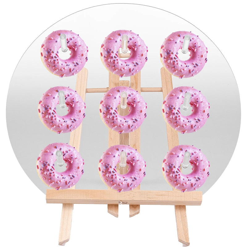Présentoir donuts transparent – vue détaillée matière et finition