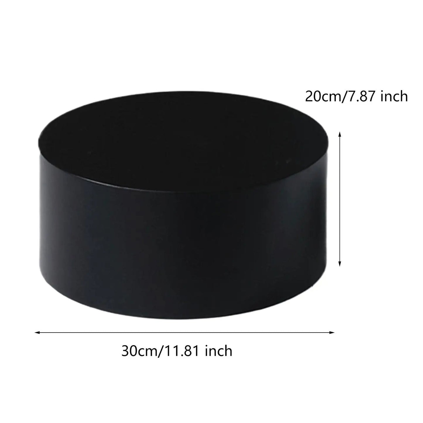 Présentoir acrylique buffet rond noir 30cm
