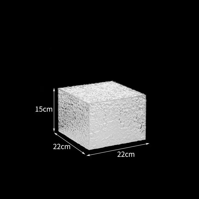 Présentoir buffet transparent effet glaçon – composition événementielle haut de gamme