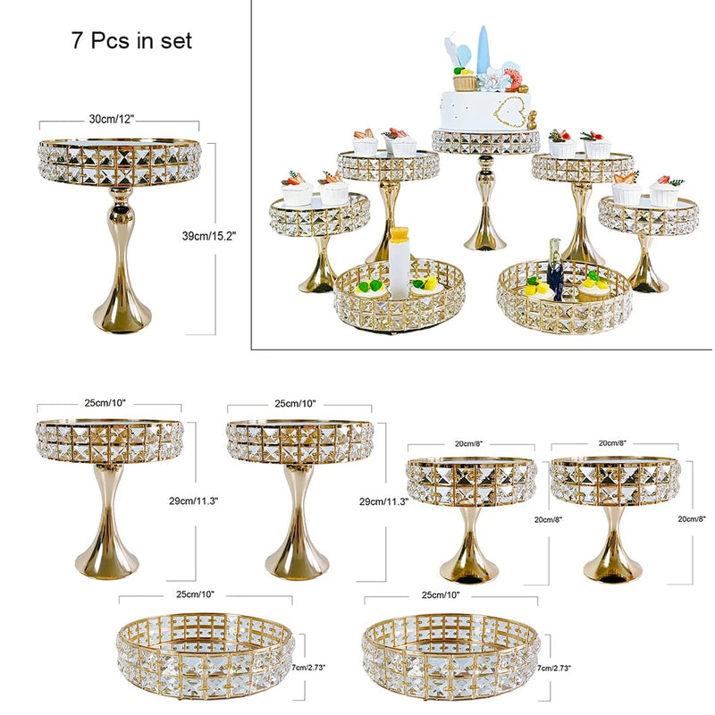 Présentoirs buffet mariage doré – ensemble buffet événement chic et moderne