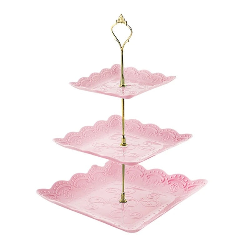 Présentoir cupcake rose – scénographie buffet et art culinaire