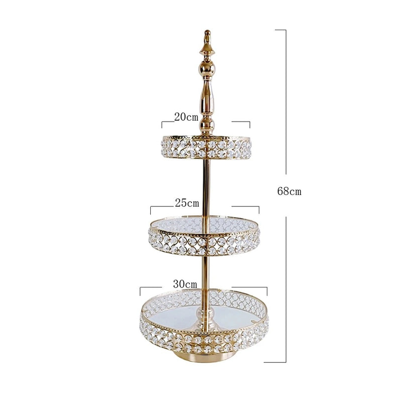Présentoir gâteau rond (modèle 1) – support service buffet premium