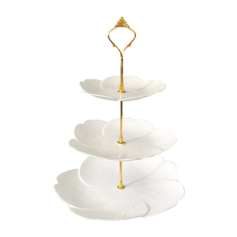 Présentoir cupcake blanc – art de la table réception raffinée