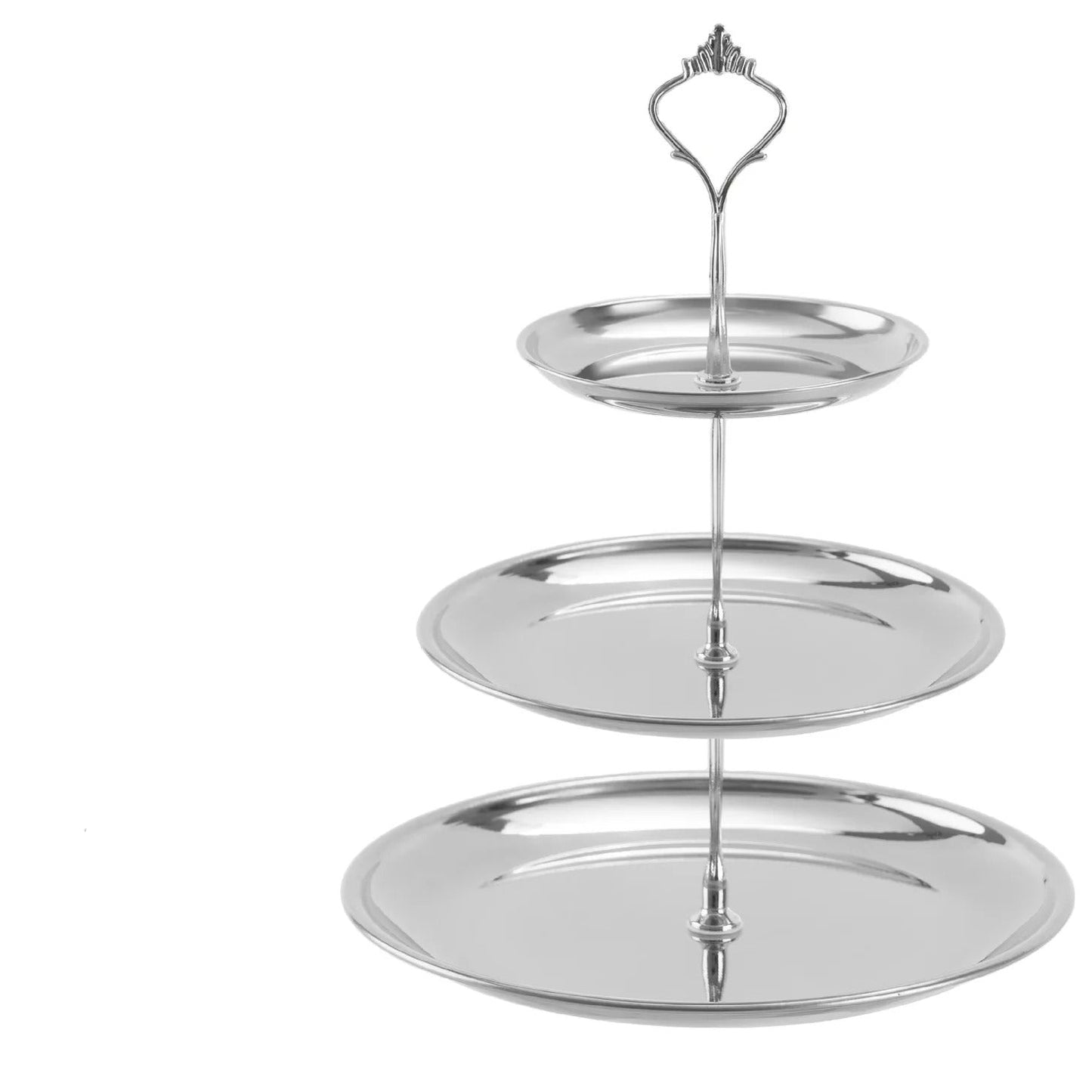 Présentoir cupcake argenté